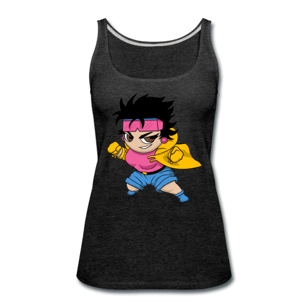 Character #25 Women’s Premium Tank Top - charcoal gray