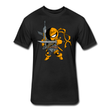 Character #26 Fitted Cotton/Poly T-Shirt by Next Level - black