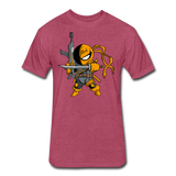 Character #26 Fitted Cotton/Poly T-Shirt by Next Level - heather burgundy