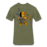 Character #26 Fitted Cotton/Poly T-Shirt by Next Level - heather military green