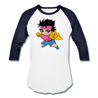 Character #25 Baseball T-Shirt - white/navy