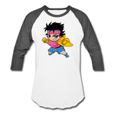 Character #25 Baseball T-Shirt - white/charcoal