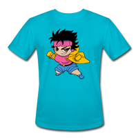 Character #25 Men’s Moisture Wicking Performance T-Shirt - turquoise
