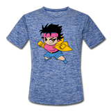 Character #25 Men’s Moisture Wicking Performance T-Shirt - heather blue