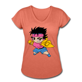 Character #25 Women's Tri-Blend V-Neck T-Shirt - heather bronze