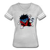 Character #24 Women’s Vintage Sport T-Shirt - heather gray/white