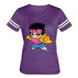 Character #25 Women’s Vintage Sport T-Shirt - vintage purple/white