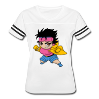 Character #25 Women’s Vintage Sport T-Shirt - white/black