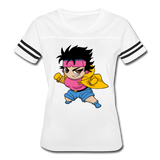 Character #25 Women’s Vintage Sport T-Shirt - white/black