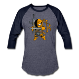 Character #26 Baseball T-Shirt - heather blue/navy