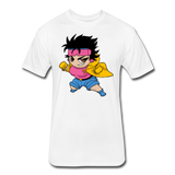 Character #25 Fitted Cotton/Poly T-Shirt by Next Level - white