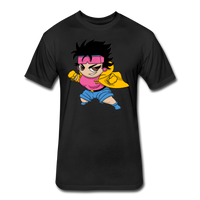 Character #25 Fitted Cotton/Poly T-Shirt by Next Level - black