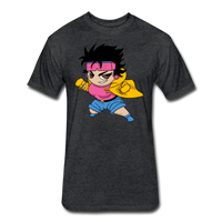 Character #25 Fitted Cotton/Poly T-Shirt by Next Level - heather black