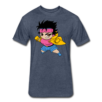 Character #25 Fitted Cotton/Poly T-Shirt by Next Level - heather navy