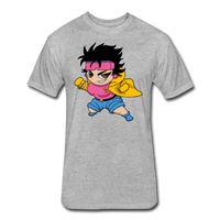 Character #25 Fitted Cotton/Poly T-Shirt by Next Level - heather gray