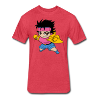 Character #25 Fitted Cotton/Poly T-Shirt by Next Level - heather red