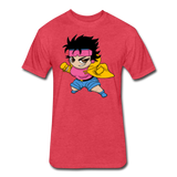 Character #25 Fitted Cotton/Poly T-Shirt by Next Level - heather red
