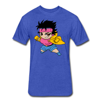 Character #25 Fitted Cotton/Poly T-Shirt by Next Level - heather royal