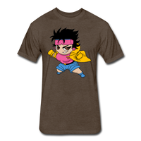 Character #25 Fitted Cotton/Poly T-Shirt by Next Level - heather espresso