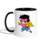 Character #25 Contrast Coffee Mug - white/black