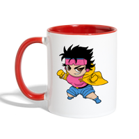 Character #25 Contrast Coffee Mug - white/red