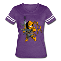 Character #26 Women’s Vintage Sport T-Shirt - vintage purple/white