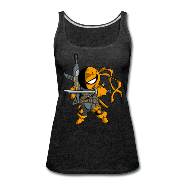 Character #26 Women’s Premium Tank Top - charcoal gray