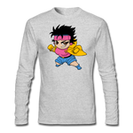 Character #25 Men's Long Sleeve T-Shirt by Next Level - heather gray