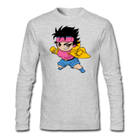 Character #25 Men's Long Sleeve T-Shirt by Next Level - heather gray