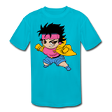 Character #25 Kids' Moisture Wicking Performance T-Shirt - turquoise