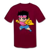 Character #25 Kids' Moisture Wicking Performance T-Shirt - burgundy