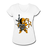 Character #26 Women's Tri-Blend V-Neck T-Shirt - white