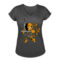 Character #26 Women's Tri-Blend V-Neck T-Shirt - deep heather