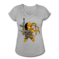 Character #26 Women's Tri-Blend V-Neck T-Shirt - heather gray