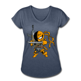 Character #26 Women's Tri-Blend V-Neck T-Shirt - navy heather