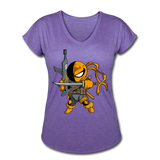 Character #26 Women's Tri-Blend V-Neck T-Shirt - purple heather