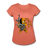 Character #26 Women's Tri-Blend V-Neck T-Shirt - heather bronze