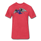 Character #27 Fitted Cotton/Poly T-Shirt by Next Level - heather red