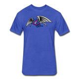 Character #27 Fitted Cotton/Poly T-Shirt by Next Level - heather royal