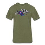 Character #27 Fitted Cotton/Poly T-Shirt by Next Level - heather military green