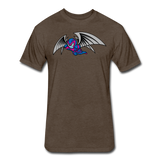 Character #27 Fitted Cotton/Poly T-Shirt by Next Level - heather espresso
