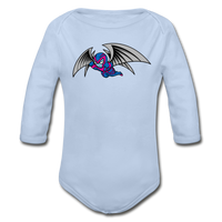 Character #27 Organic Long Sleeve Baby Bodysuit - sky
