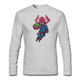 Character #28 Men's Long Sleeve T-Shirt by Next Level - heather gray