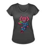 Character #28 Women's Tri-Blend V-Neck T-Shirt - deep heather