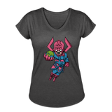 Character #28 Women's Tri-Blend V-Neck T-Shirt - deep heather