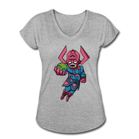 Character #28 Women's Tri-Blend V-Neck T-Shirt - heather gray