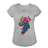 Character #28 Women's Tri-Blend V-Neck T-Shirt - heather gray