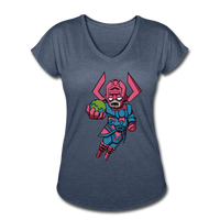 Character #28 Women's Tri-Blend V-Neck T-Shirt - navy heather