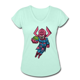 Character #28 Women's Tri-Blend V-Neck T-Shirt - mint