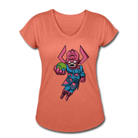 Character #28 Women's Tri-Blend V-Neck T-Shirt - heather bronze